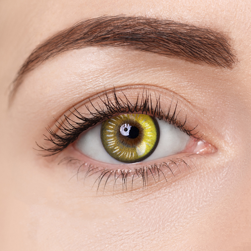 Lunar Earth Yellow Costume Yearly Contact Lenses