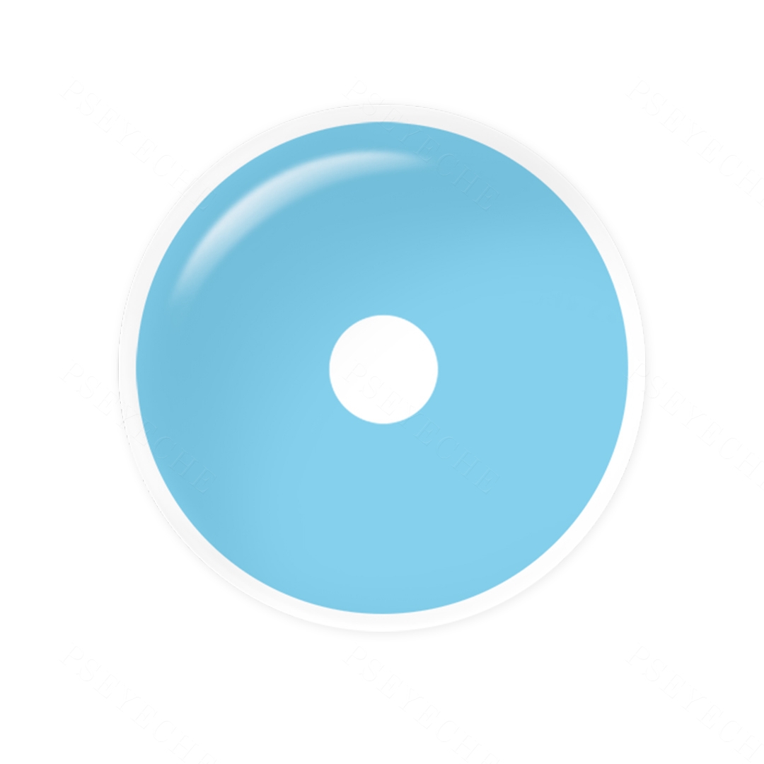 Cloudless Sky Blue 22mm Costume Yearly Contact Lenses | 2 Pcs