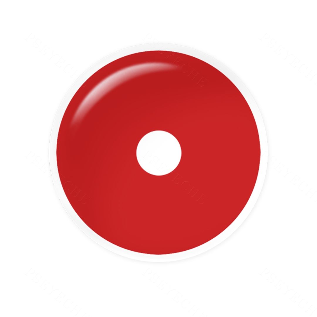 Pure Red Sclera 22mm Costume Yearly Contact Lenses