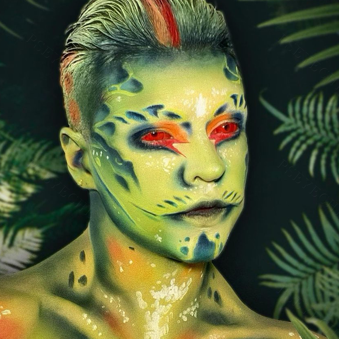 Pure Red Sclera 22mm Costume Yearly Contact Lenses