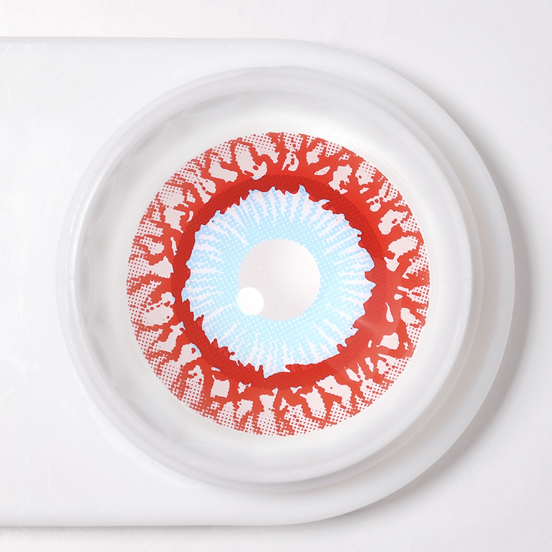 Bloodshot Red Sclera 22mm Costume Yearly Contact Lenses