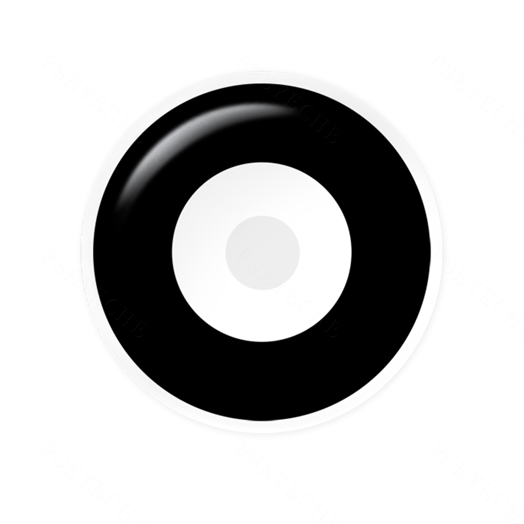 Eclipse Halo Black 22mm Costume Yearly Contact Lenses | 2 Pcs