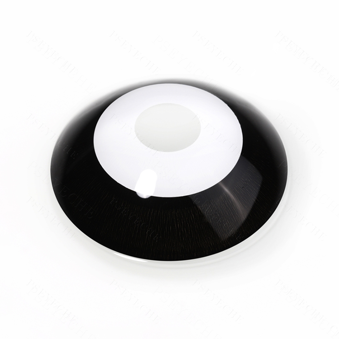 Eclipse Halo Black 22mm Costume Yearly Contact Lenses | 2 Pcs