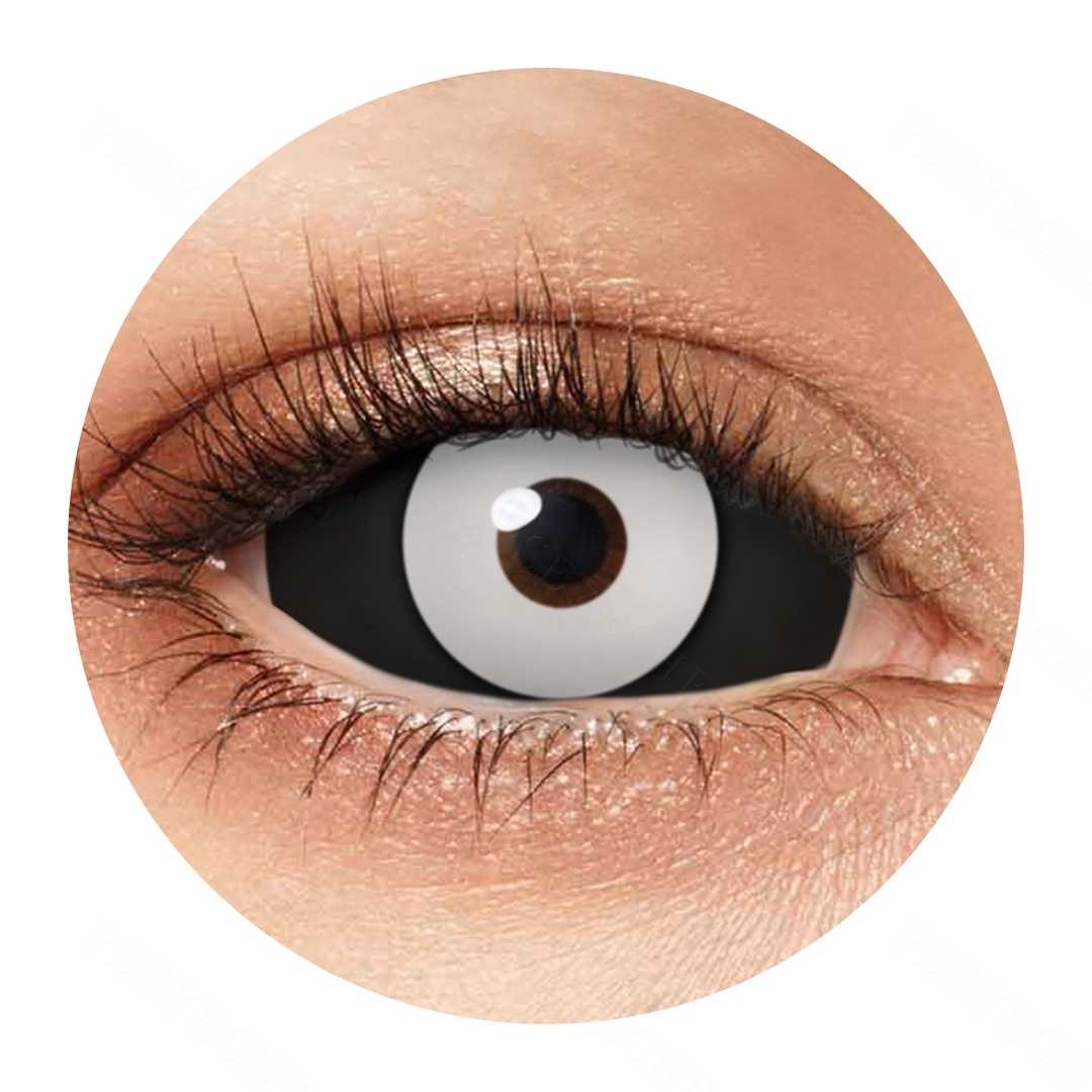 Eclipse Halo Black 22mm Costume Yearly Contact Lenses | 2 Pcs