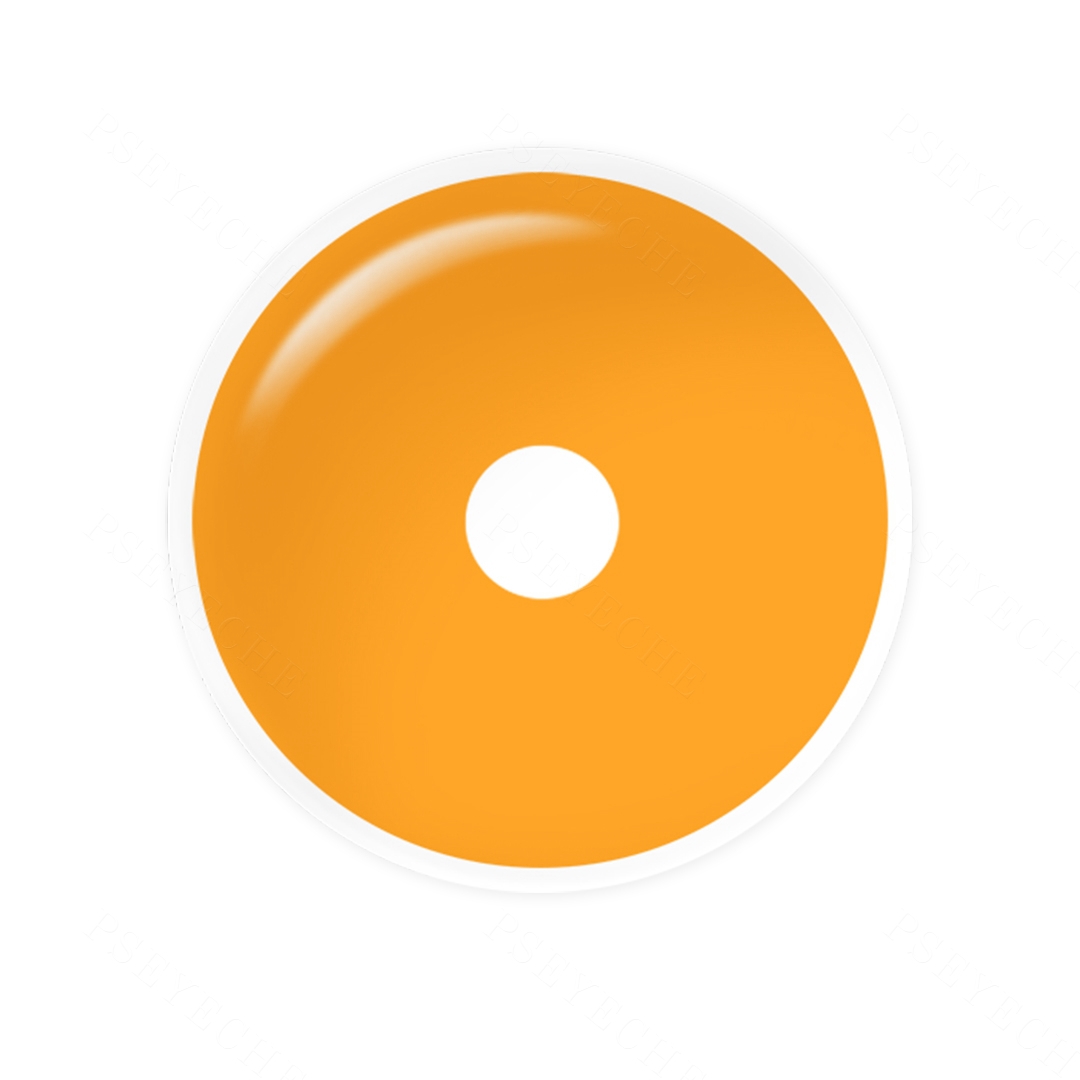 Pure Orange 22mm Costume Yearly Contact Lenses | 2 Pcs