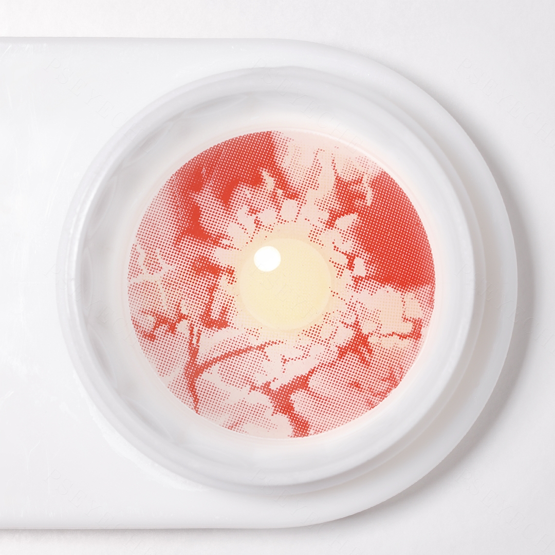 Bloody Zombie Red Sclera 22mm Costume Yearly Contact Lenses