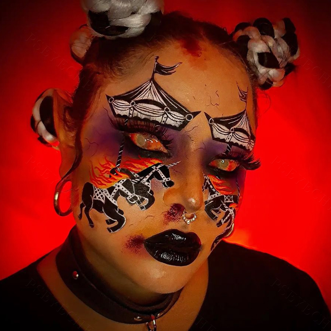 Bloody Zombie Red Sclera 22mm Costume Yearly Contact Lenses