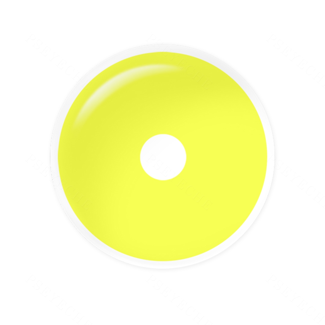 Pure Yellow Sclera 22mm Costume Yearly Contact Lenses