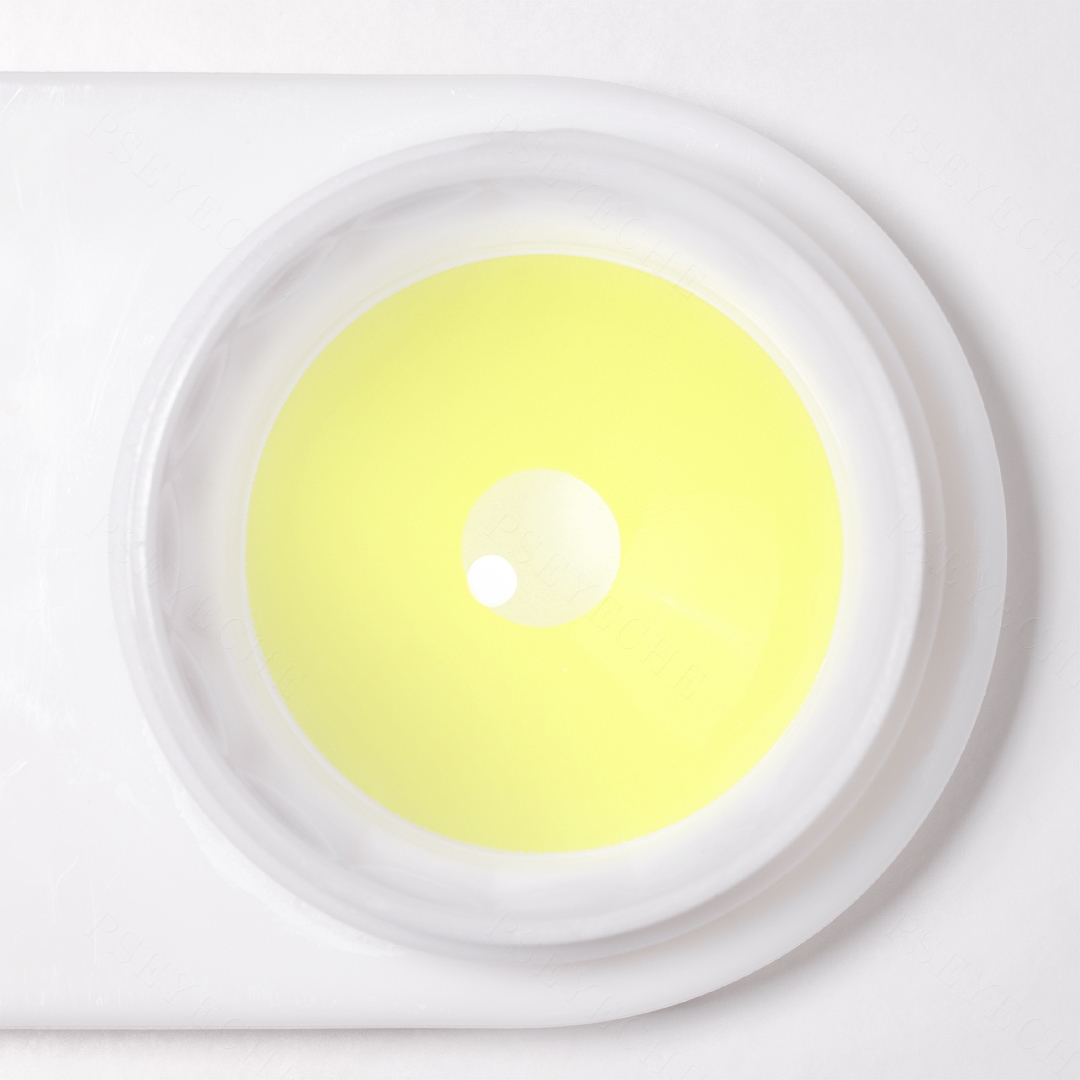 Pure Yellow Sclera 22mm Costume Yearly Contact Lenses