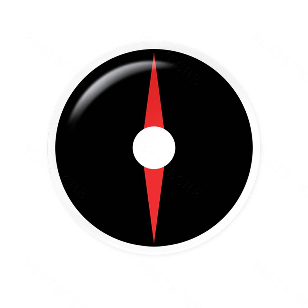 Compass Black Sclera 22mm Costume Yearly Contact Lenses
