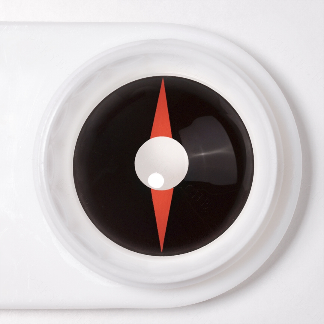 Compass Black Sclera 22mm Costume Yearly Contact Lenses