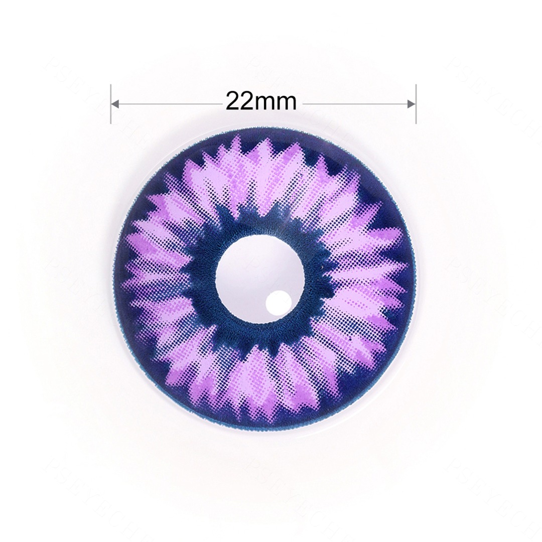 Amethyst Storm Purple 22mm Costume Yearly Contact Lenses | 2 Pcs