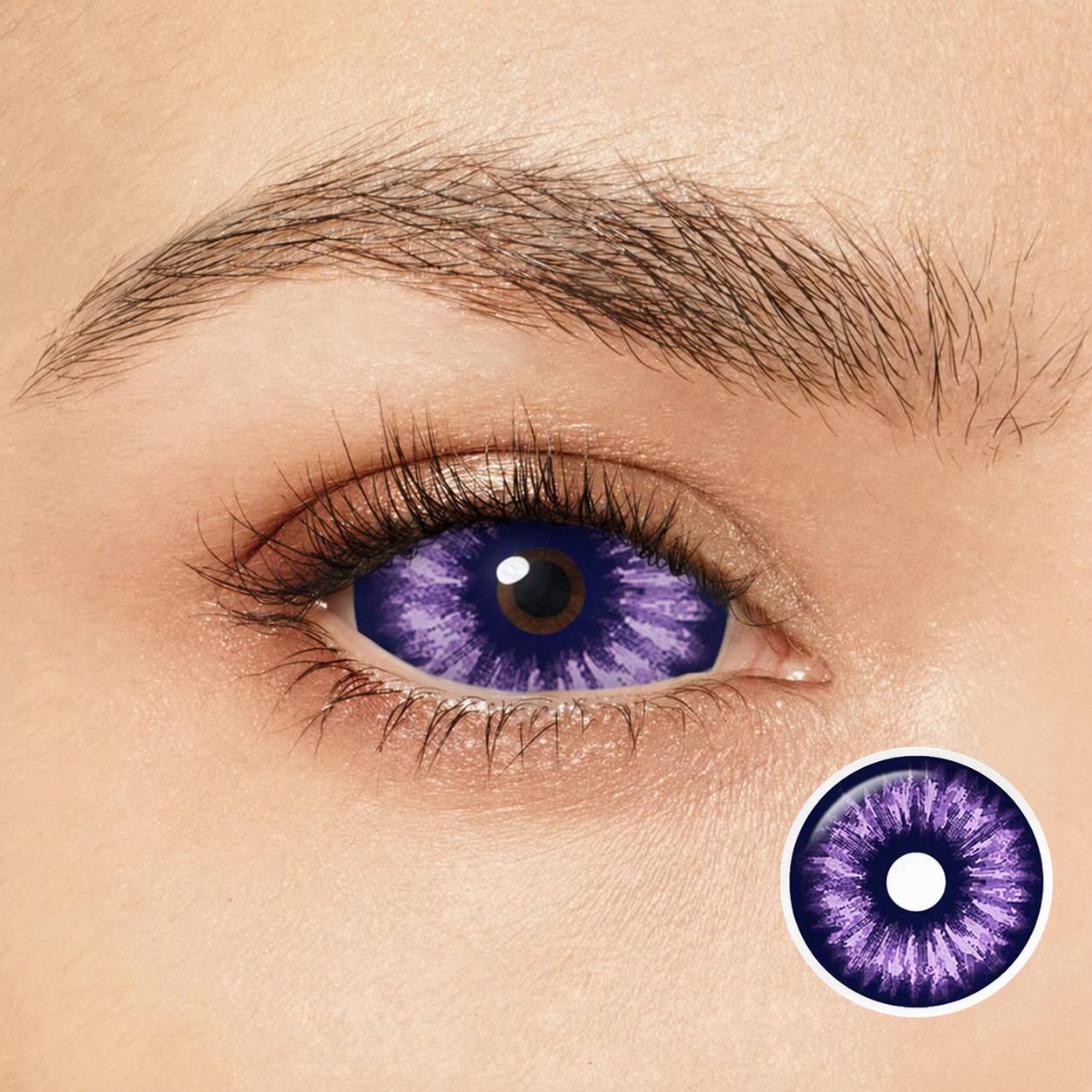 Amethyst Storm Purple 22mm Costume Yearly Contact Lenses | 2 Pcs