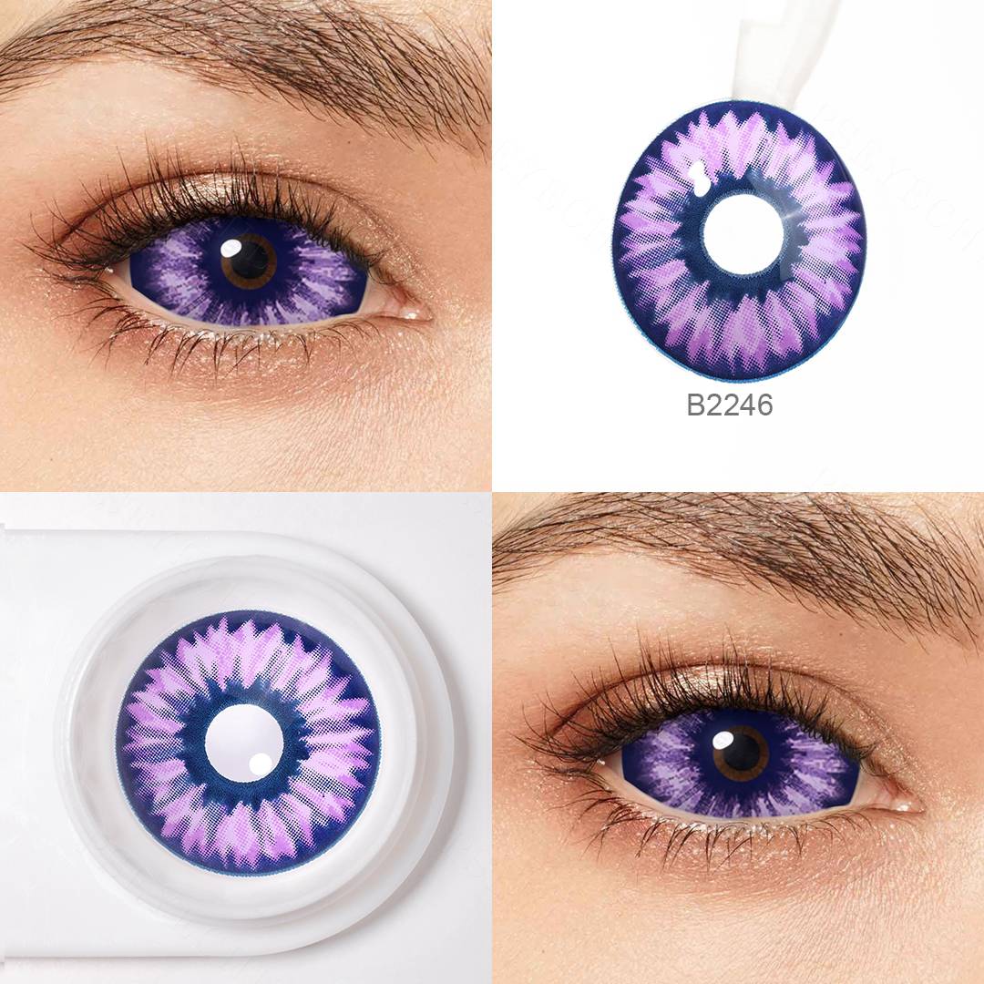 Amethyst Storm Purple 22mm Costume Yearly Contact Lenses | 2 Pcs