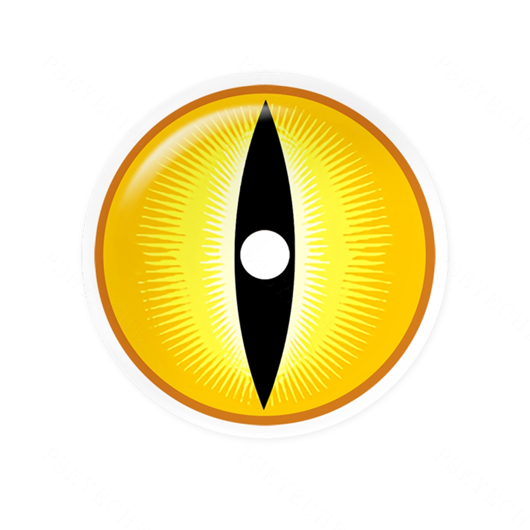Golden Viper Yellow 22mm Costume Yearly Contact Lenses | 2 Pcs