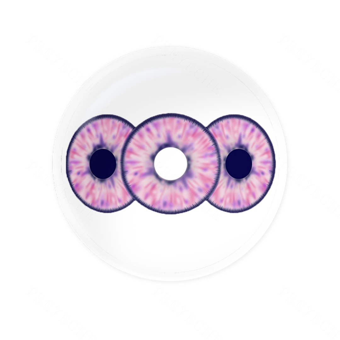 【Exclusive】Lilac Triptych Purple 22mm Costume Yearly Contact Lenses | 2 Pcs