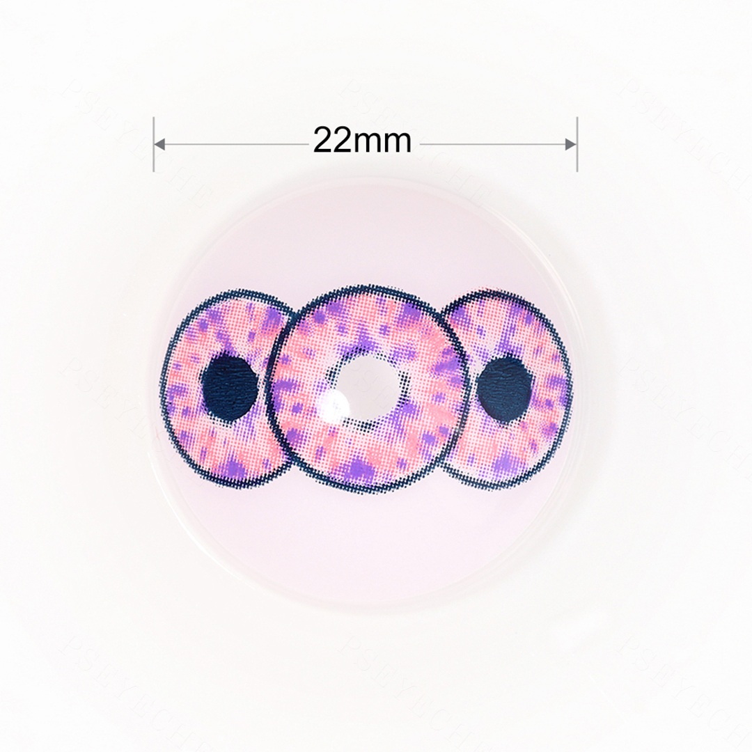 【Exclusive】Lilac Triptych Purple 22mm Costume Yearly Contact Lenses | 2 Pcs