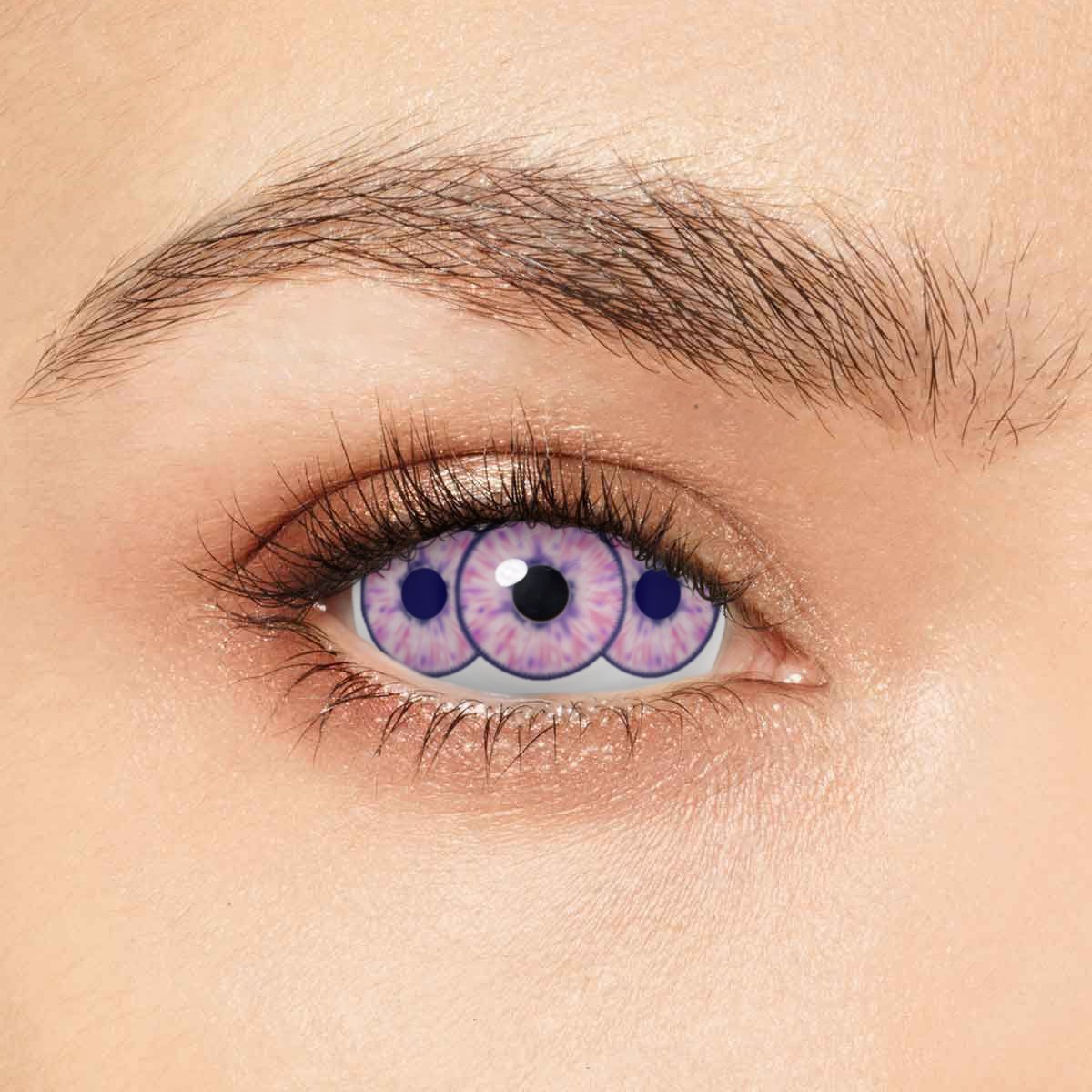 【Exclusive】Lilac Triptych Purple 22mm Costume Yearly Contact Lenses | 2 Pcs