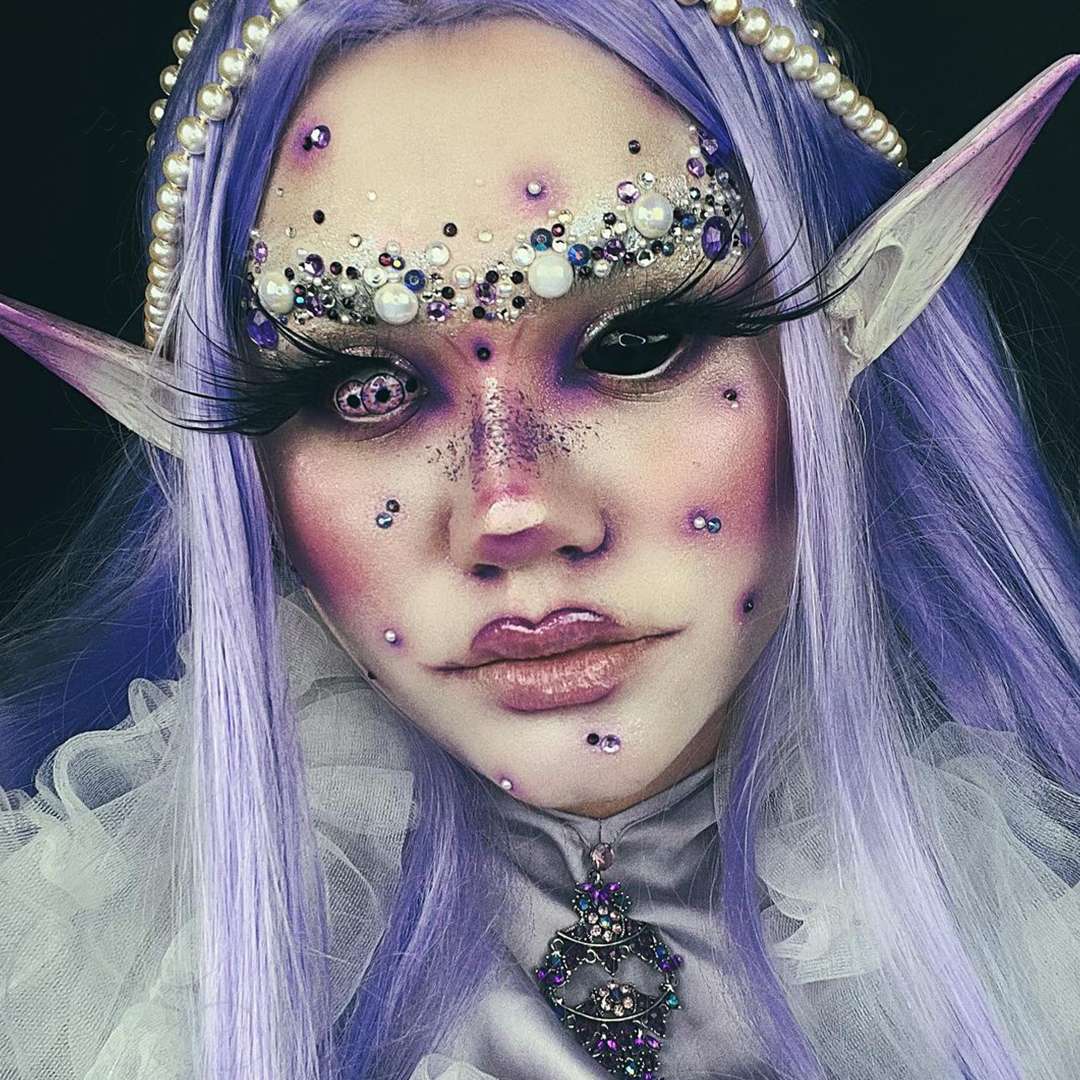【Exclusive】Lilac Triptych Purple 22mm Costume Yearly Contact Lenses | 2 Pcs