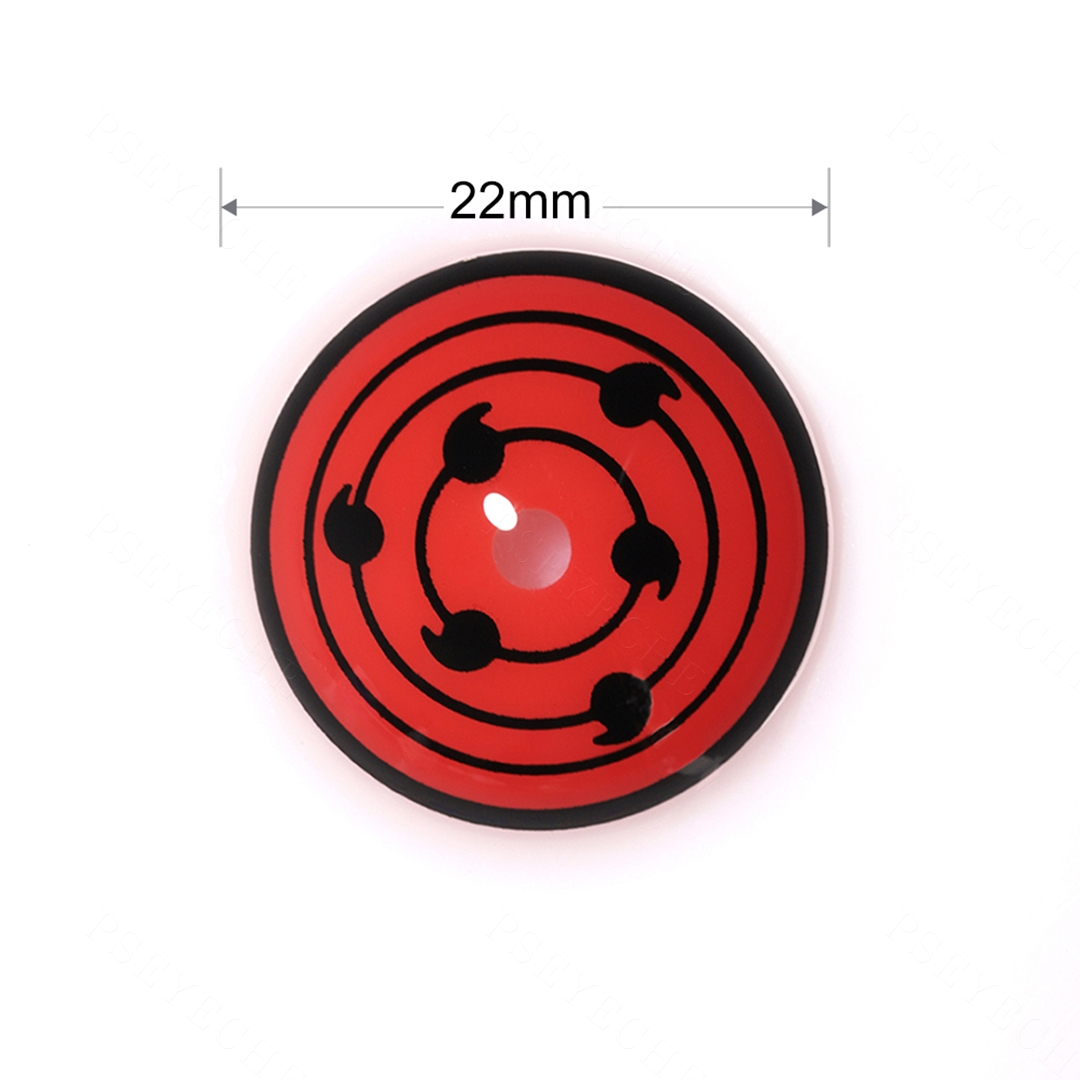 Obito Red 22mm Costume Yearly Contact Lenses | 2 Pcs