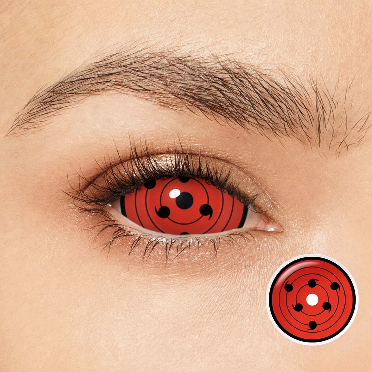 Obito Red 22mm Costume Yearly Contact Lenses | 2 Pcs