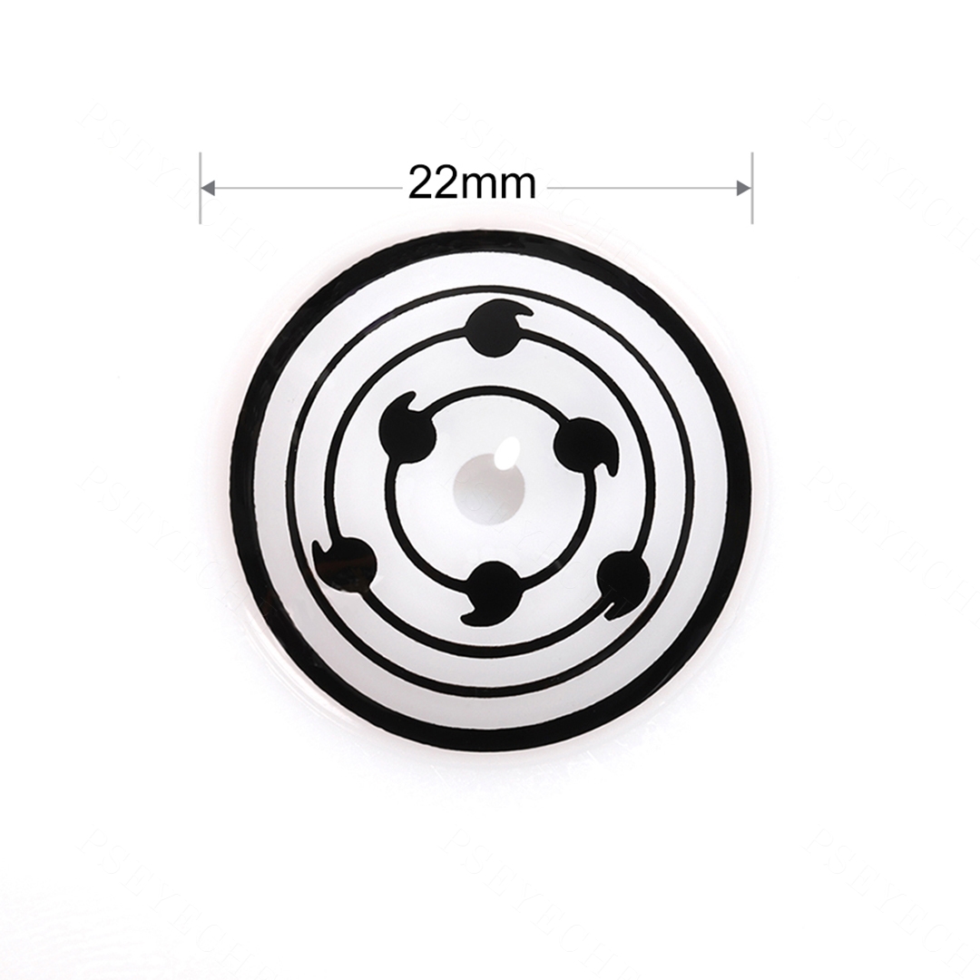 Obito White 22mm Costume Yearly Contact Lenses | 2 Pcs