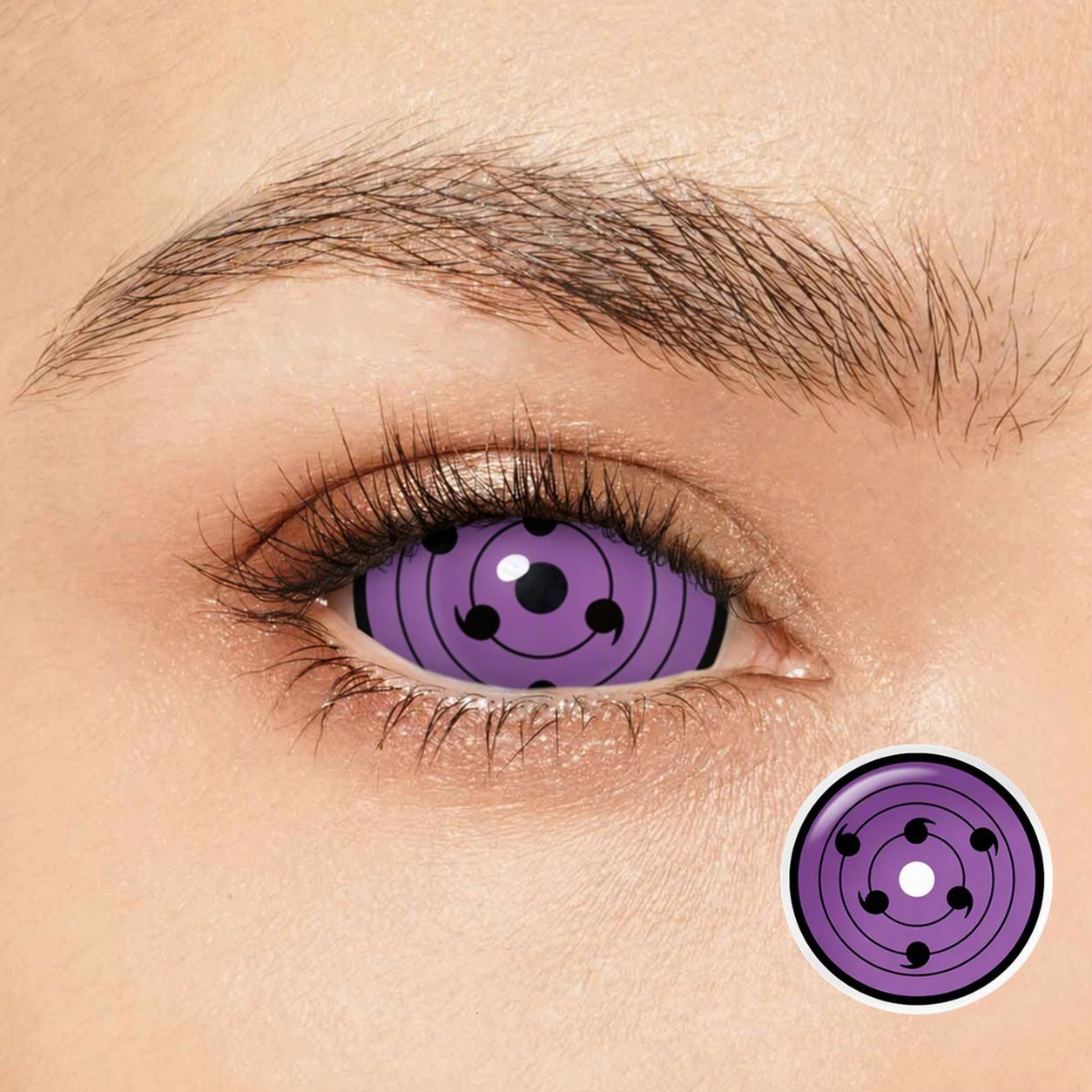 Obito Purple 22mm Costume Yearly Contact Lenses | 2 Pcs