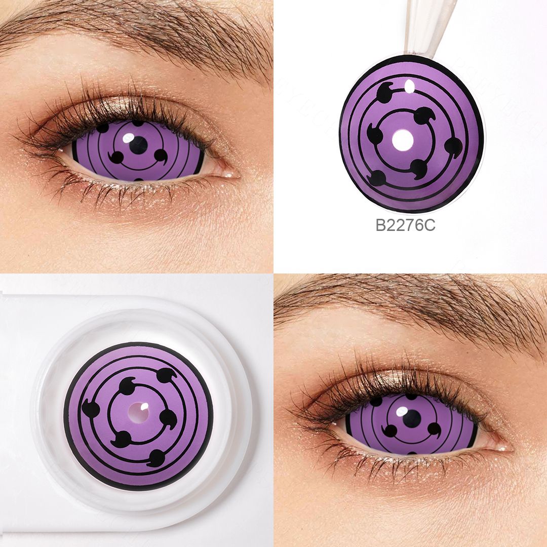 Obito Purple 22mm Costume Yearly Contact Lenses | 2 Pcs