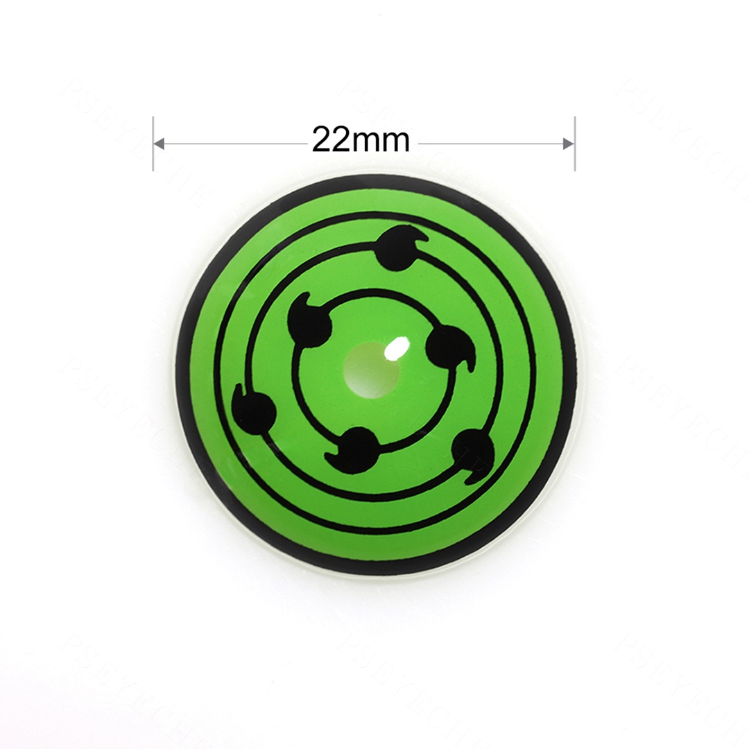 Obito Green 22mm Costume Yearly Contact Lenses | 2 Pcs