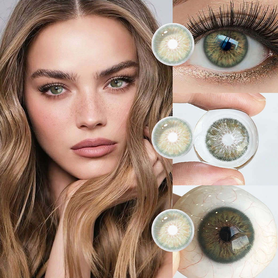 Breeze Green Prescription Yearly Contact Lenses | 2 Pcs