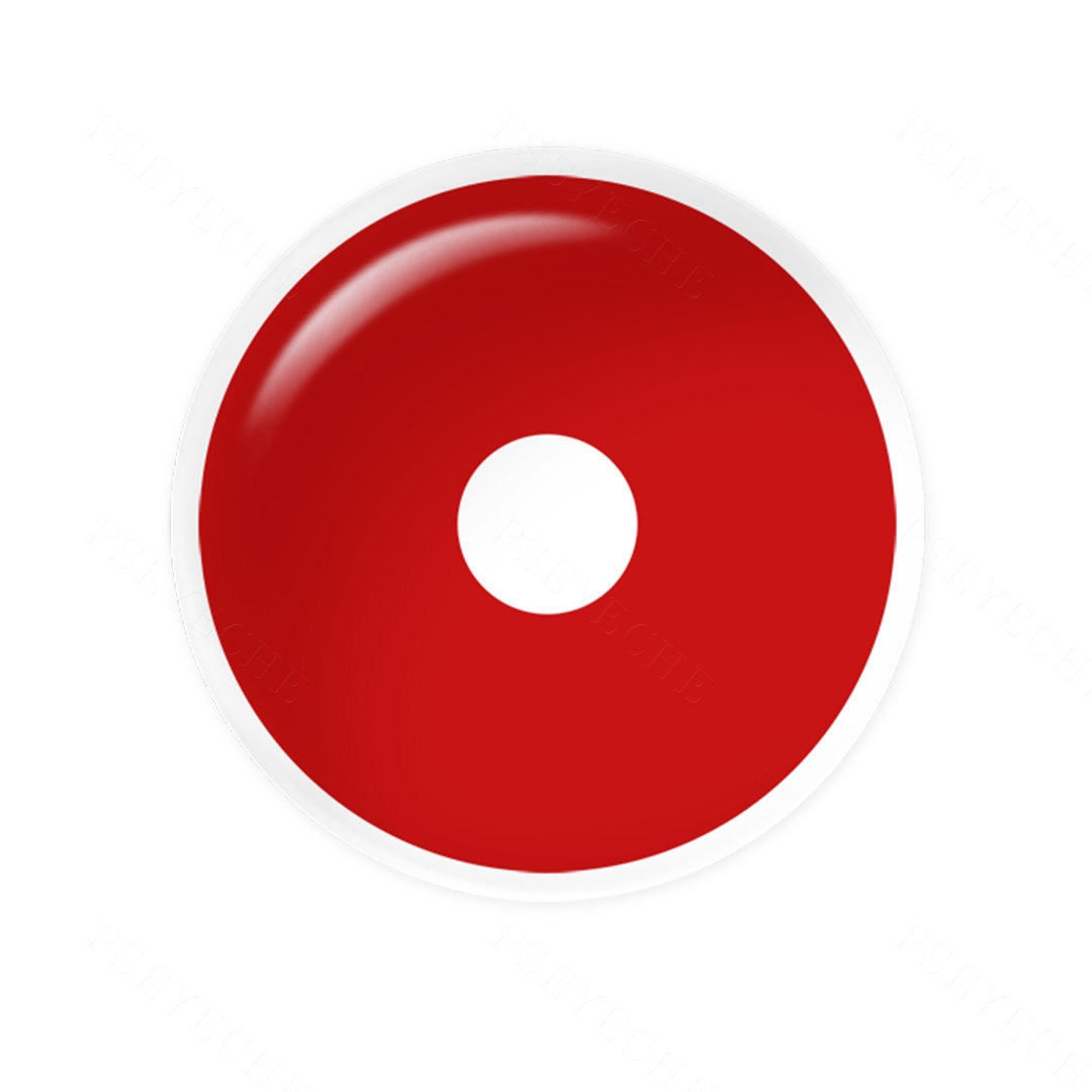 Red Zombie Sclera 17mm Costume Yearly Contact Lenses
