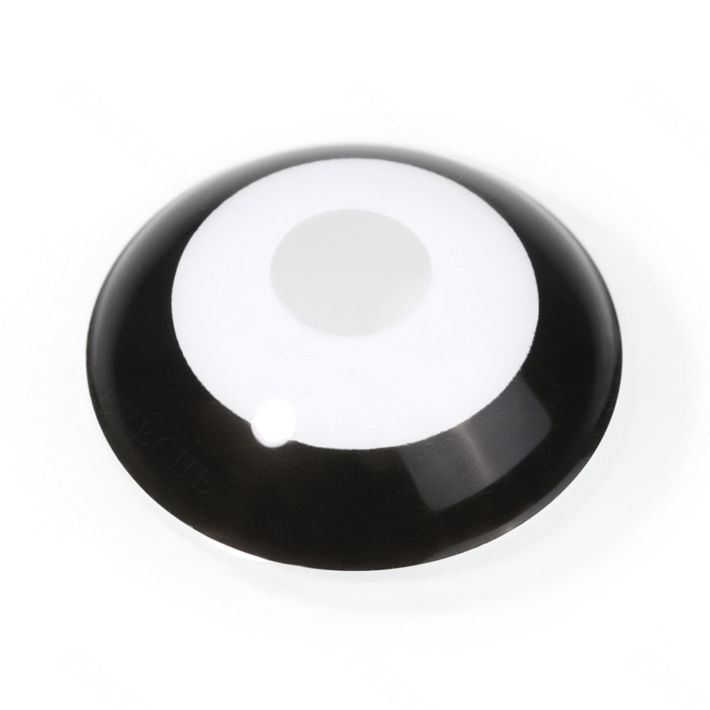 Midnight Halo White 17mm Costume Yearly Contact Lenses | 2 Pcs