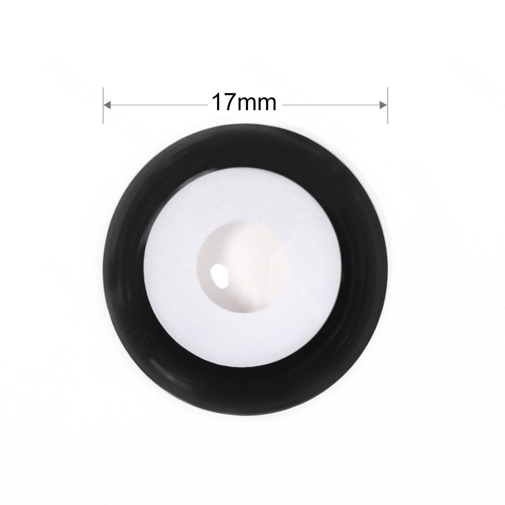 Midnight Halo White 17mm Costume Yearly Contact Lenses | 2 Pcs