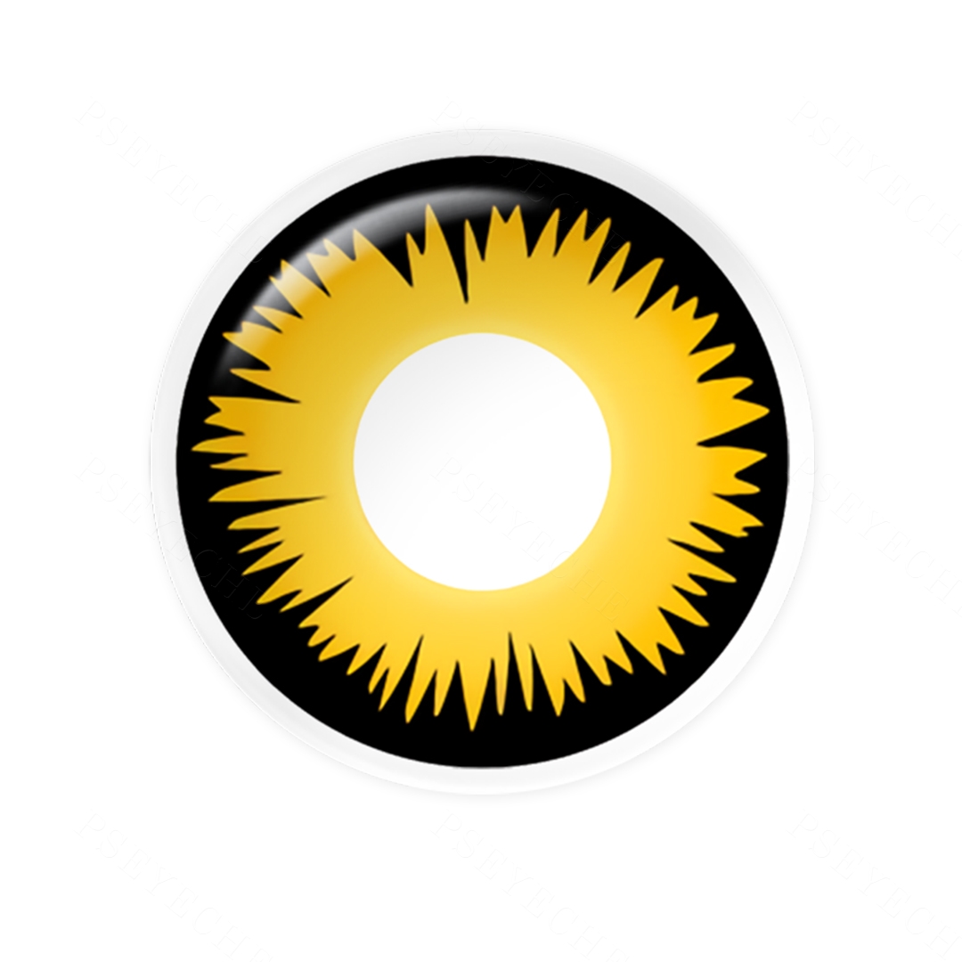 Yellow Werewolf Sclera 17mm Costume Yearly Contact Lenses
