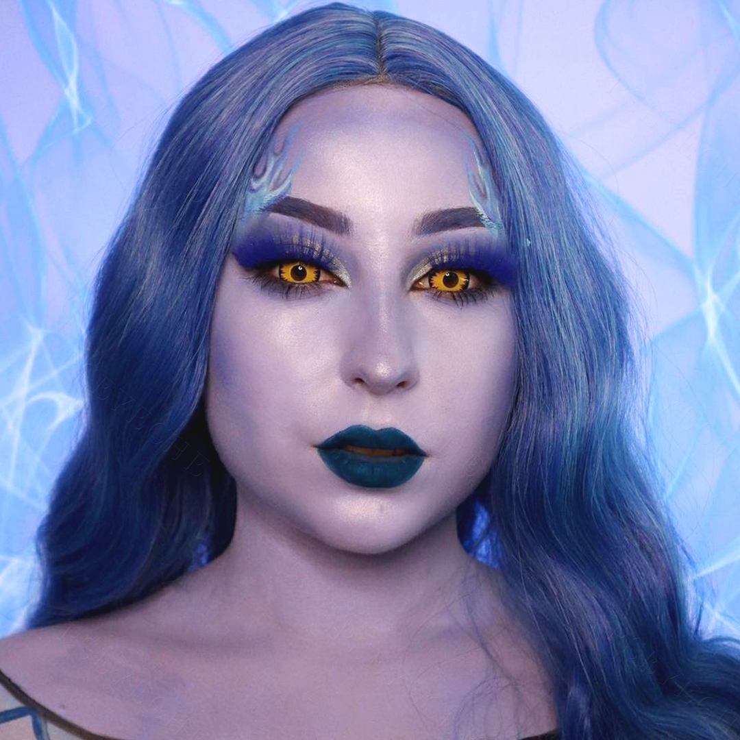 Yellow Werewolf Sclera 17mm Costume Yearly Contact Lenses