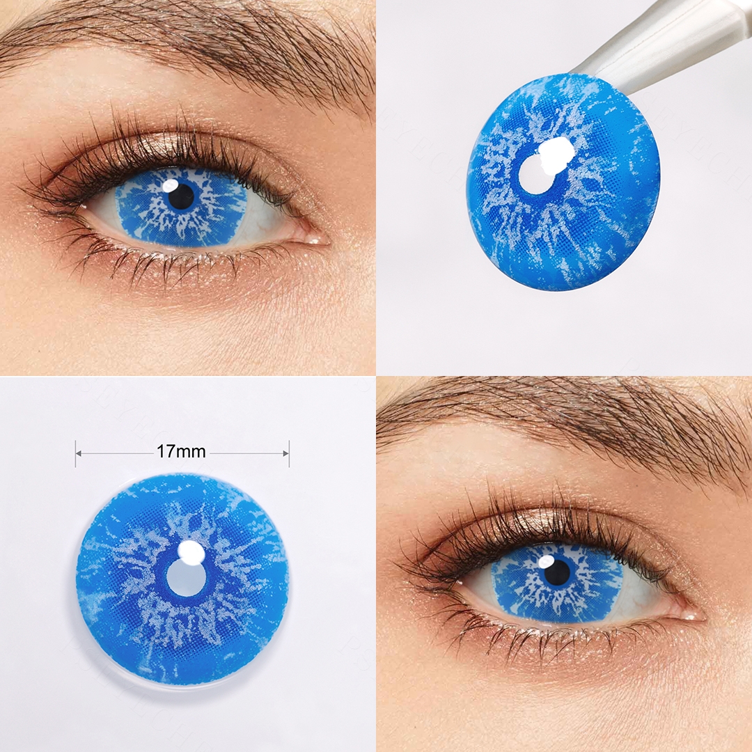 White Walker Blue Sclera 17mm Costume Yearly Contact Lenses