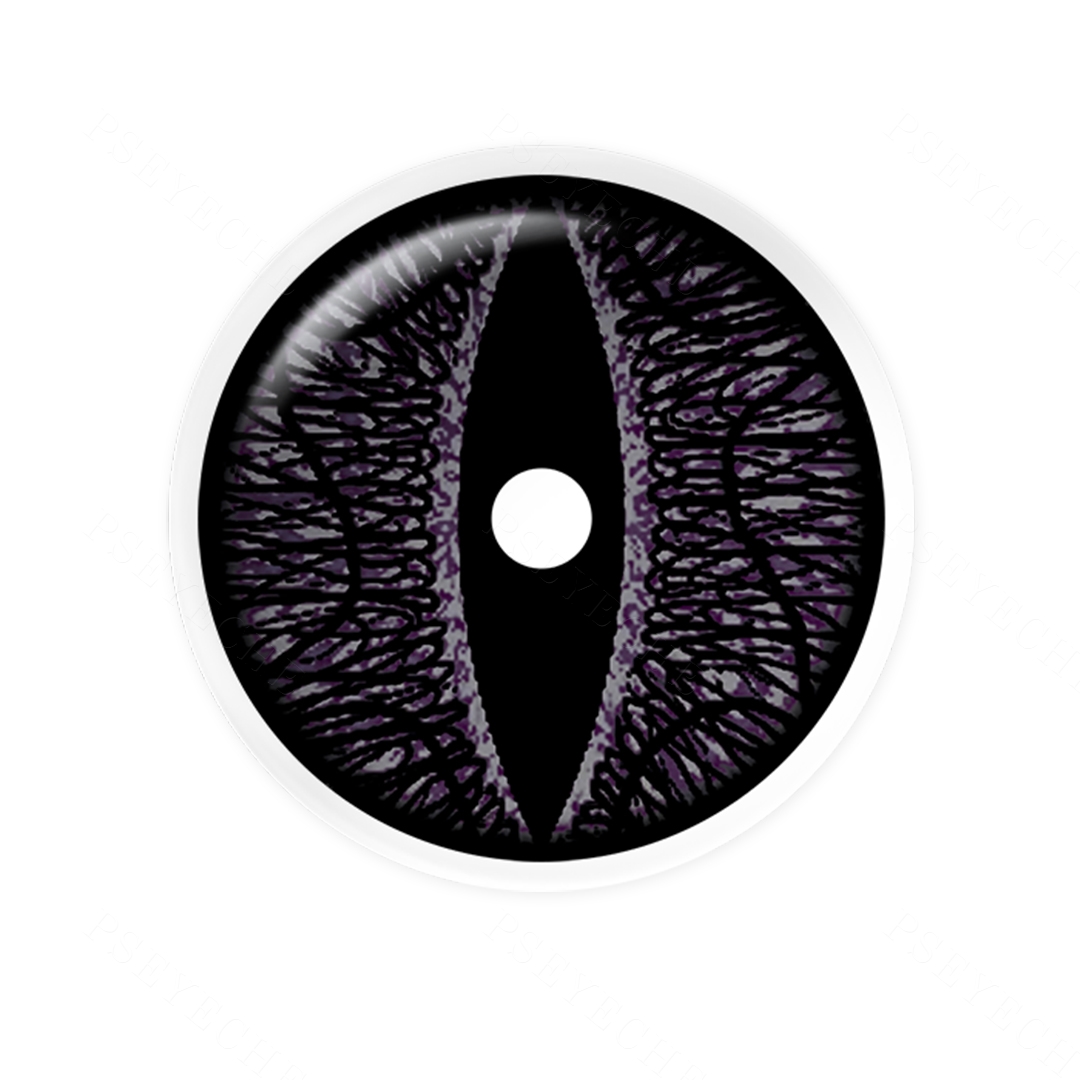Devil's Eye Black Sclera 17mm Costume Yearly Contact Lenses