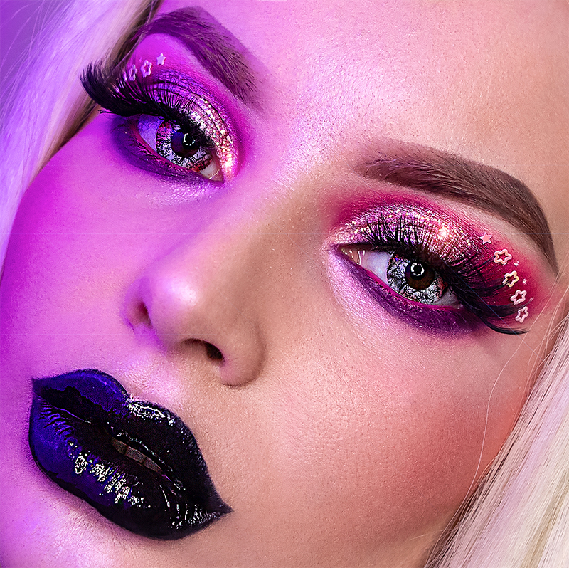 Demon Black Costume Yearly Contact Lenses