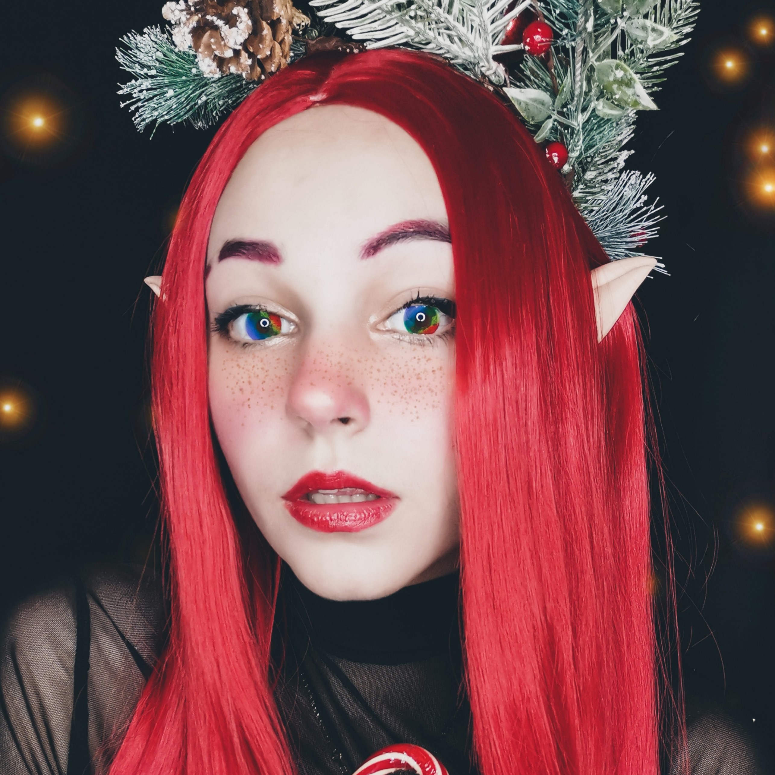 Neon Galaxy Costume Yearly Contact Lenses