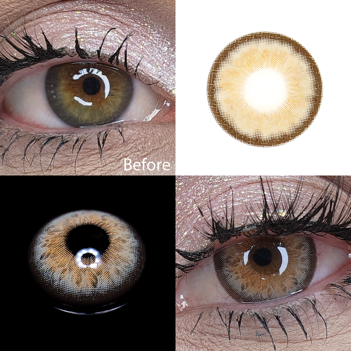 Temptation Brown Yearly Contact Lenses