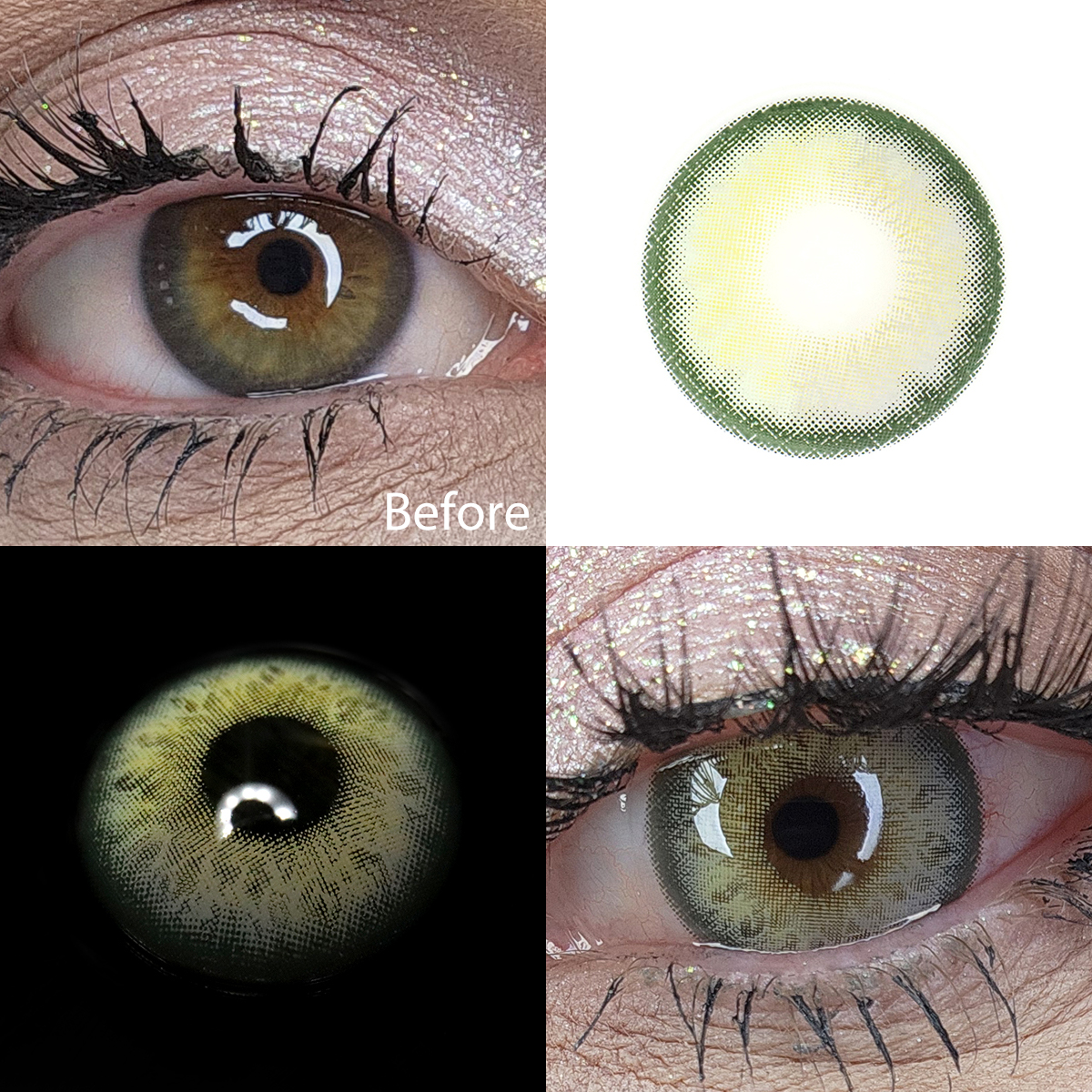 Temptation Green Yearly Contact Lenses