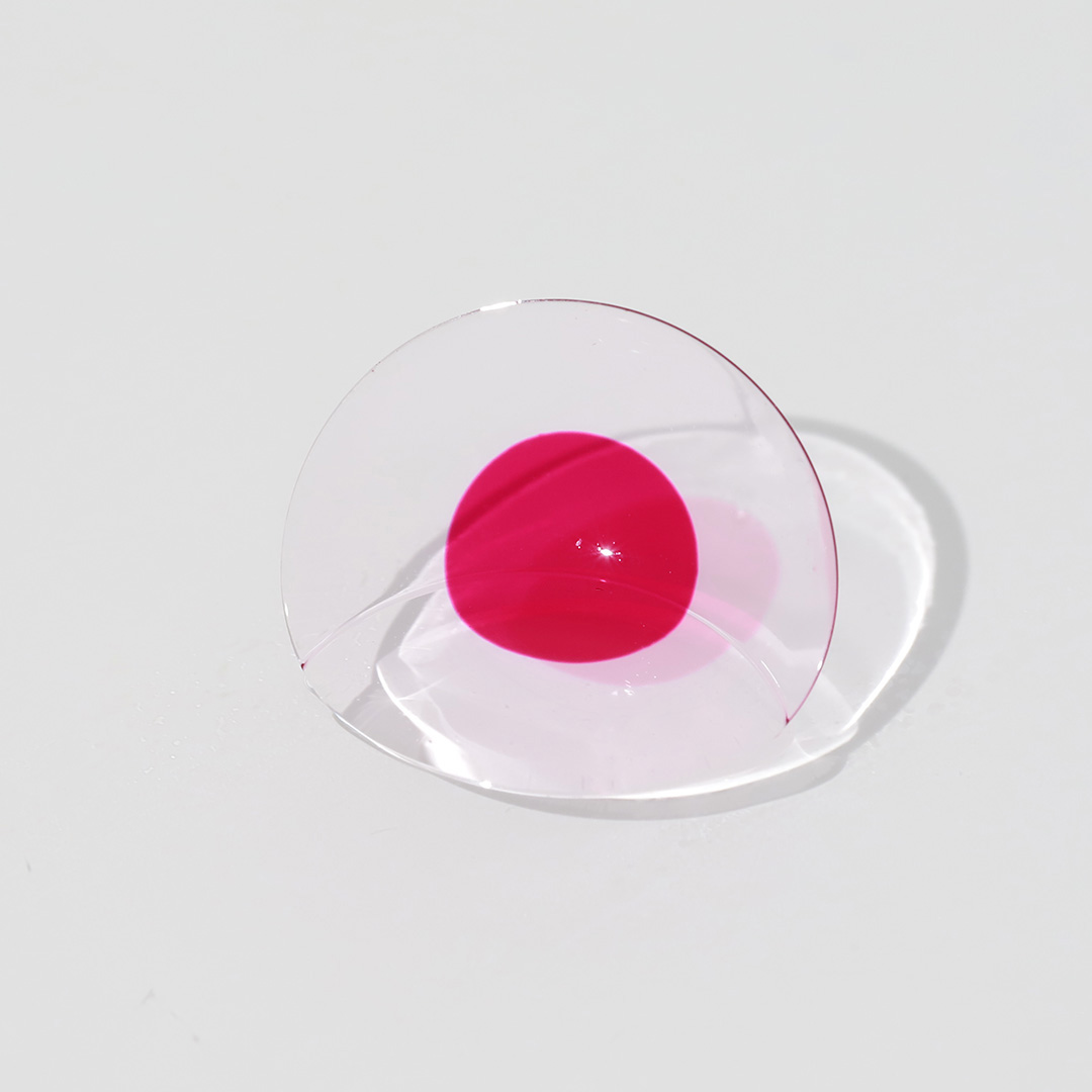 Blind Fuchsia Spark Pink Costume Yearly Contact Lenses | 2 Pcs
