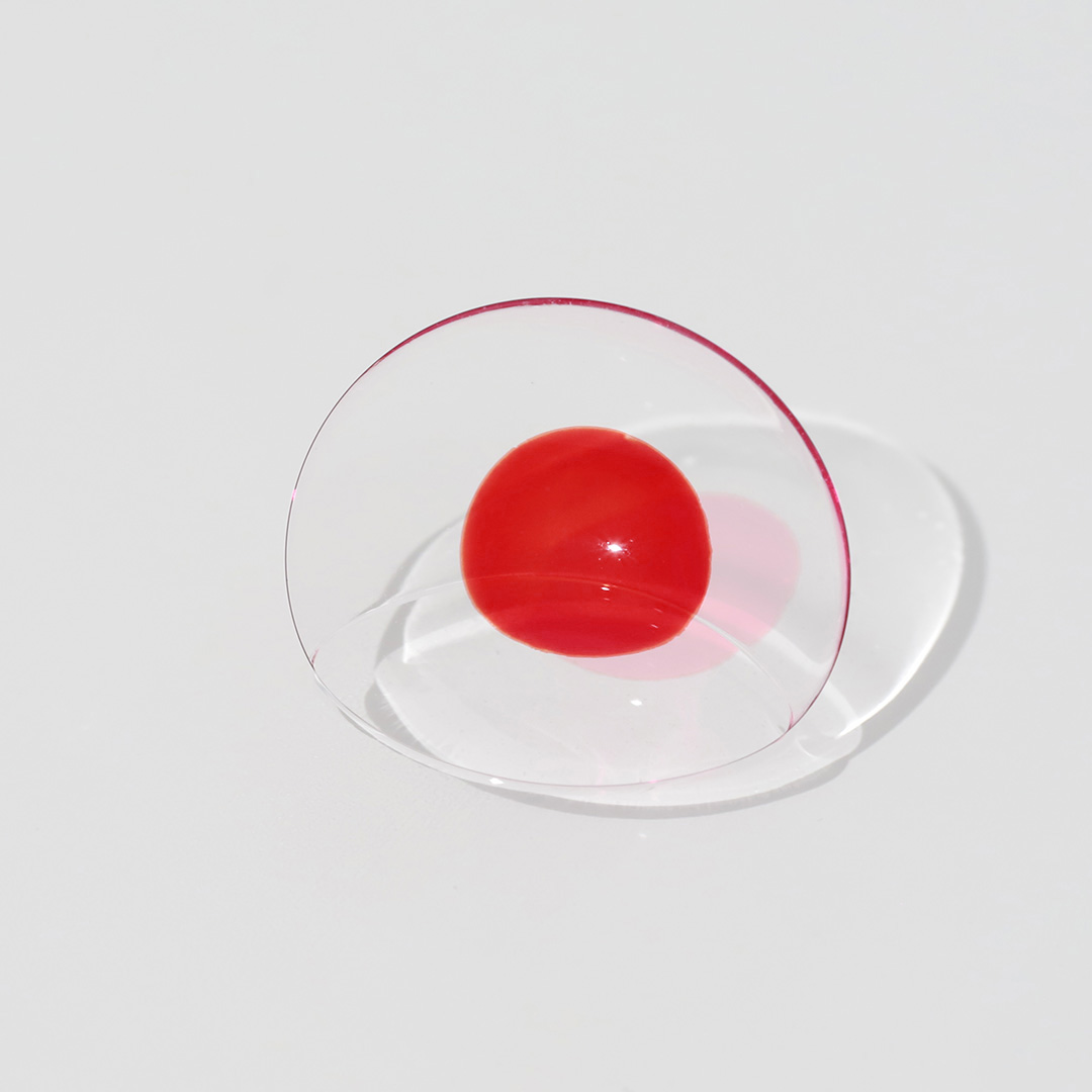 Blind Ruby Spark Red Costume Yearly Contact Lenses | 2 Pcs