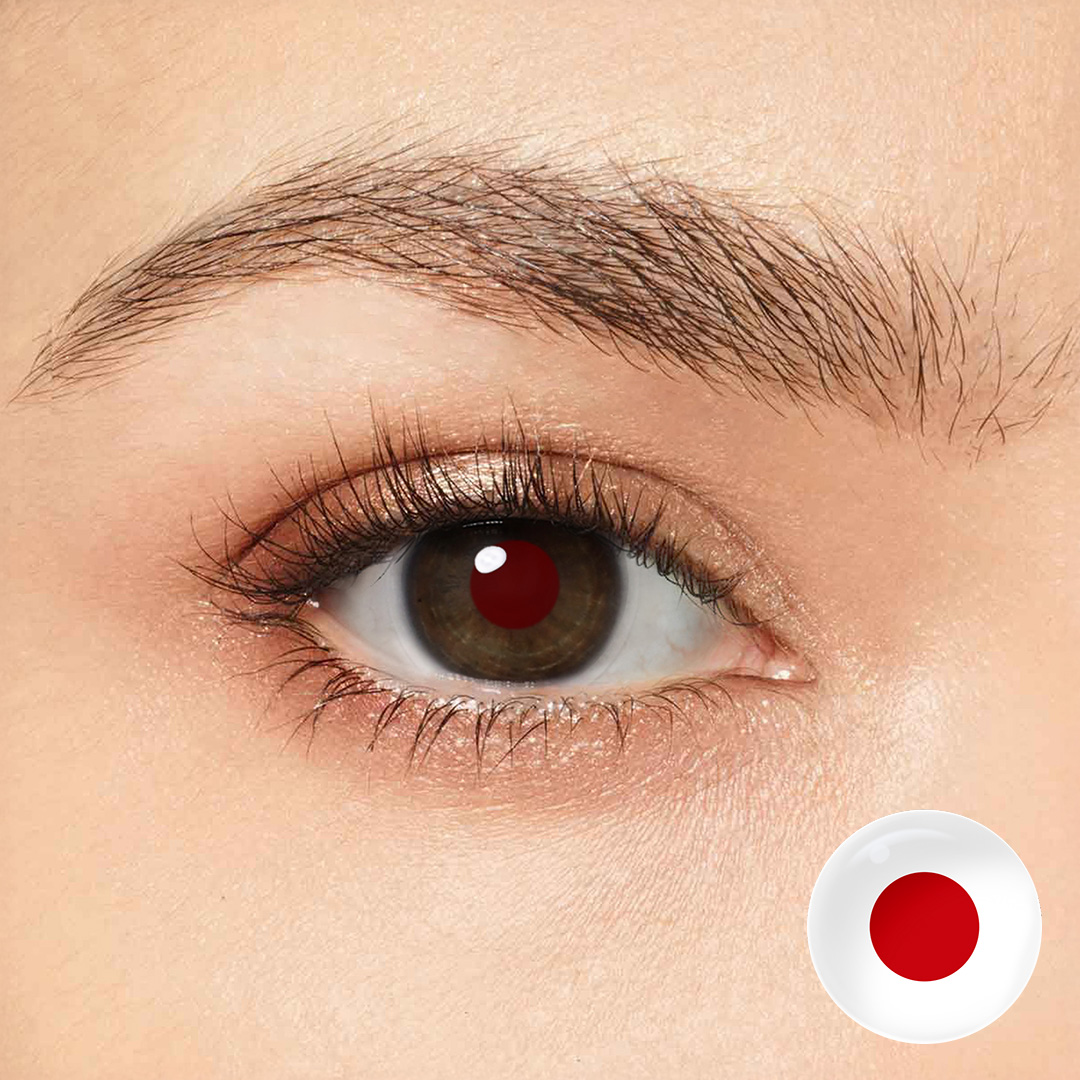 Blind Ruby Spark Red Costume Yearly Contact Lenses | 2 Pcs