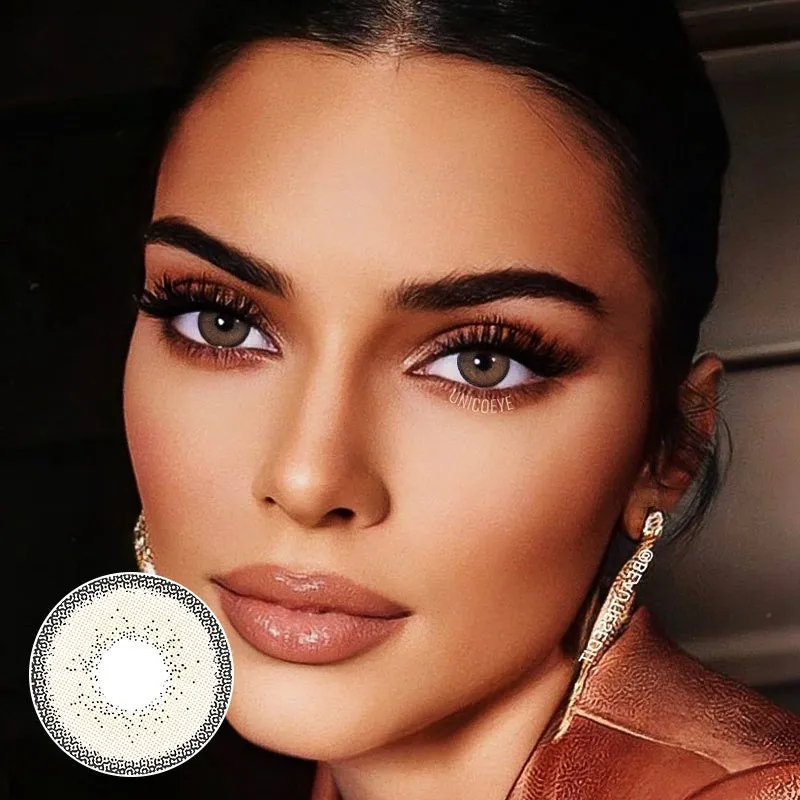 Lens Gleam Gleam Grey& Fantastic Beige & Radiant Sky Blue Contact Lenses