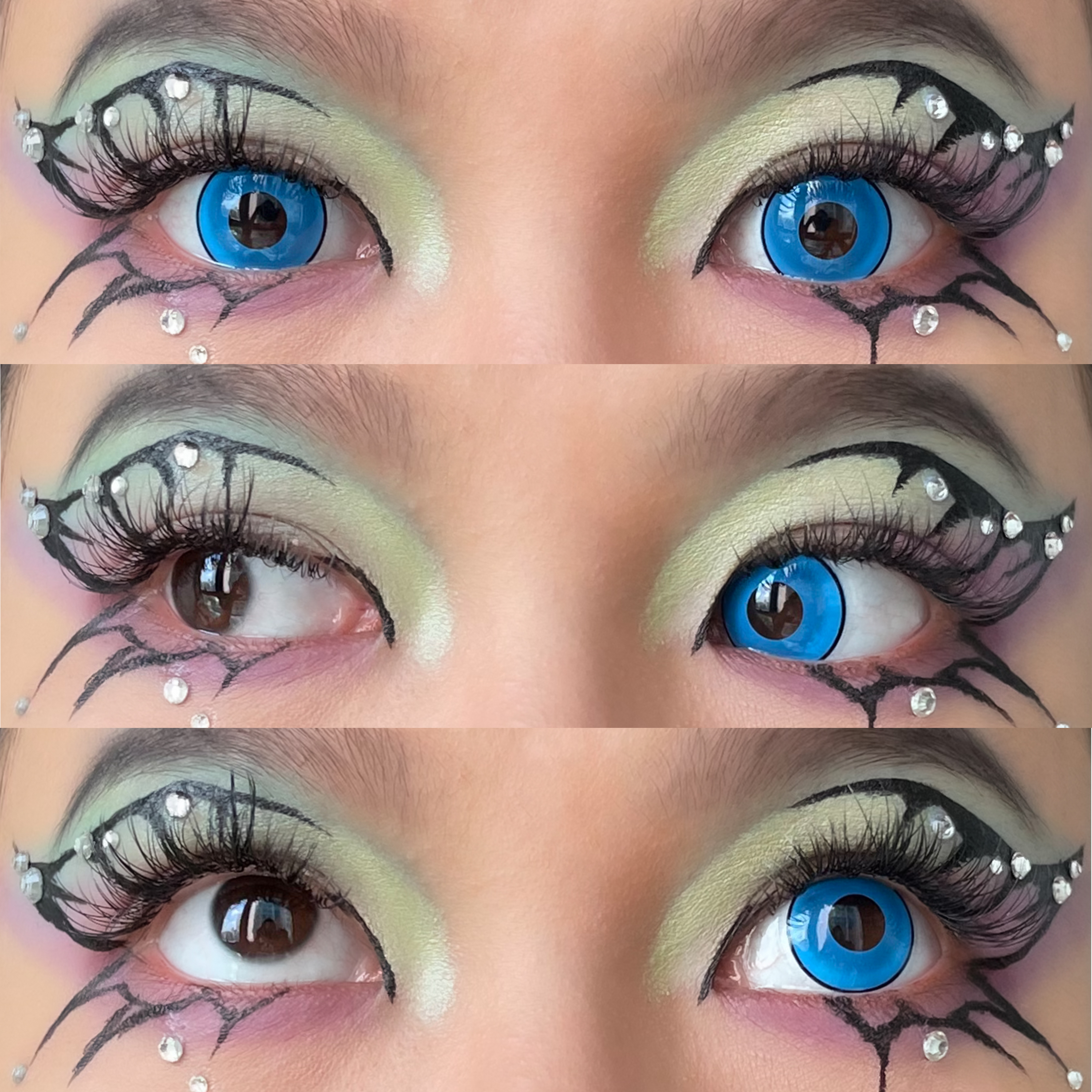 Manson Blue Costume Yearly Contact Lenses