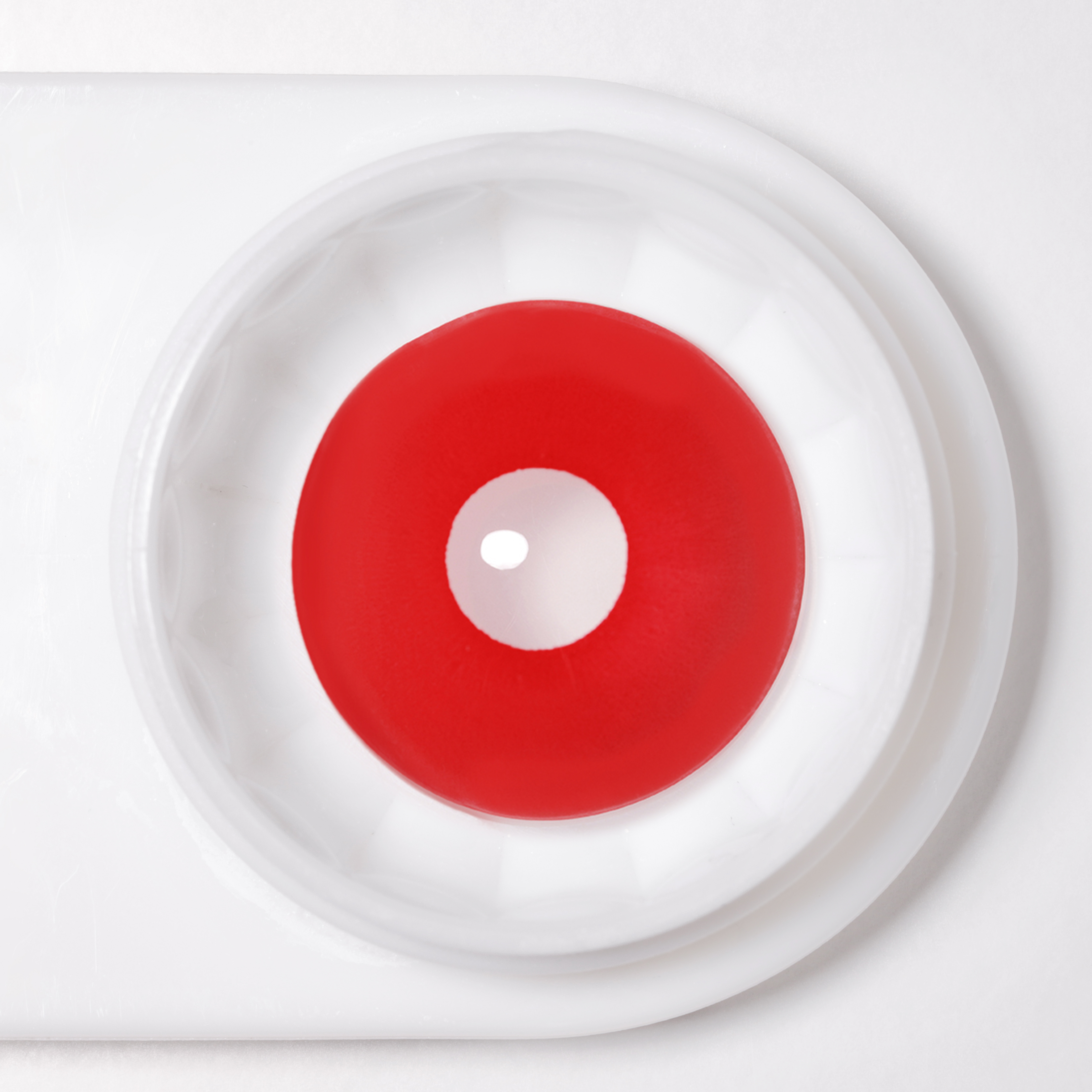 Solid Red Sclera 17mm Costume Yearly Contact Lenses