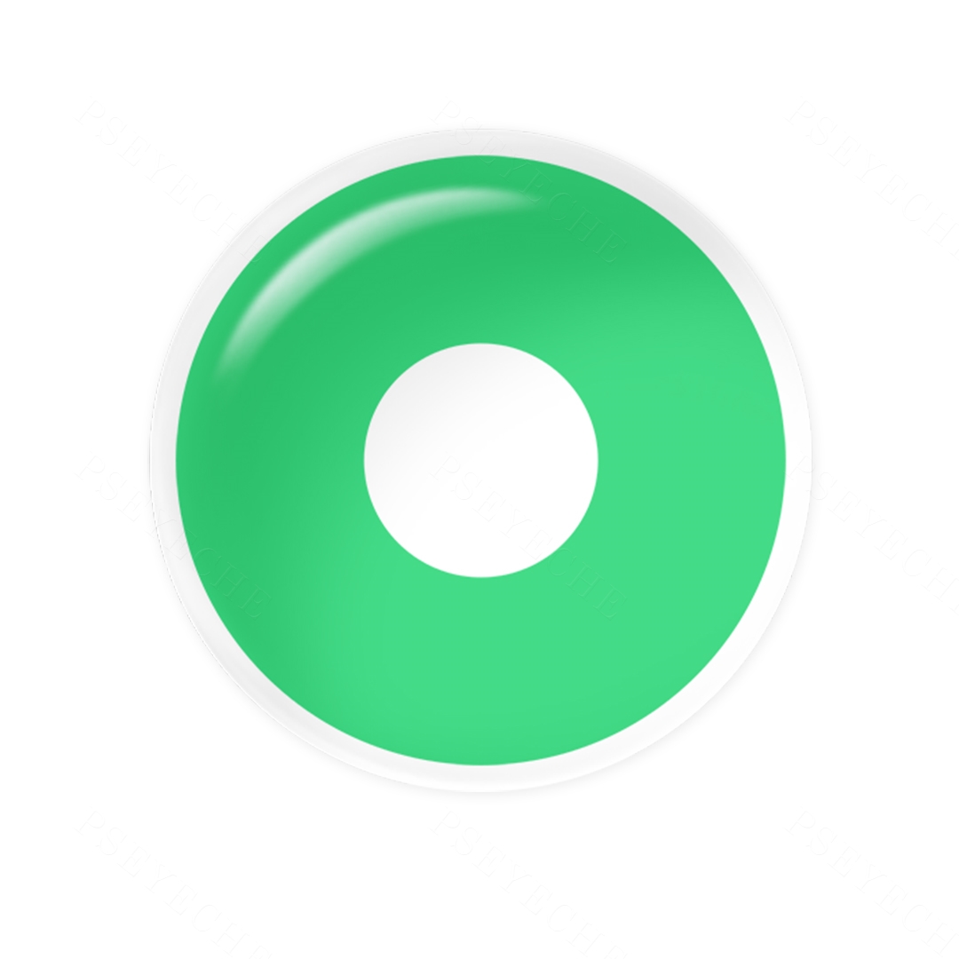 Solid Green Sclera 17mm Costume Yearly Contact Lenses