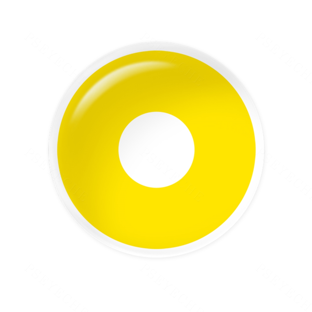 Lemon Flash Yellow 17mm Costume Yearly Contact Lenses | 2 Pcs