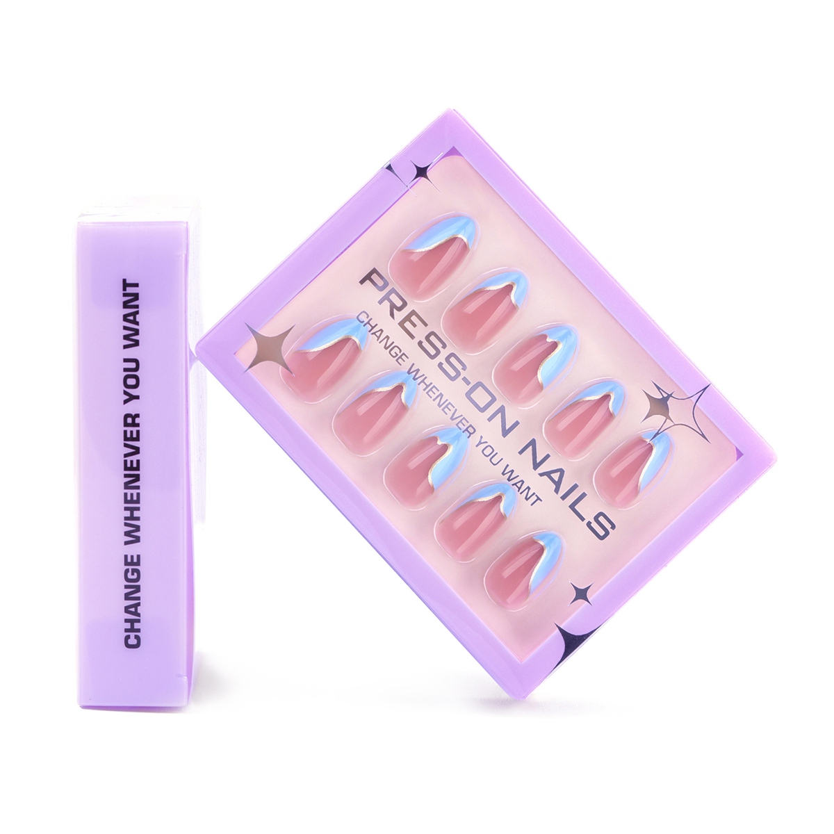 Coral Bay Blue Nails